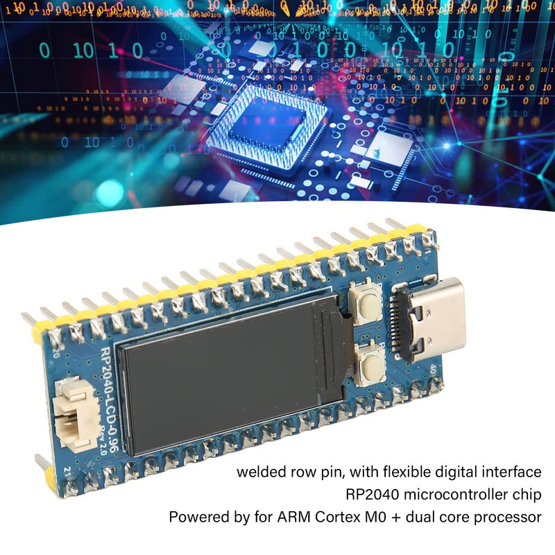 RP2040 Microcontroller Development Board 0.96 Inch LCD Screen RP2040 Microcontroller