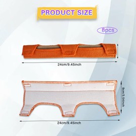 WVD 8 Pcs Hard Hat Sweat Bands, Cotton Hardhat Sweatbands, Reusable Liner for Hard Hat Accessories