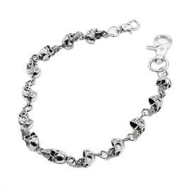 UNIQSUM Short Scowling Skull Wallet chain Metal Biker Punk Key chain CN08S