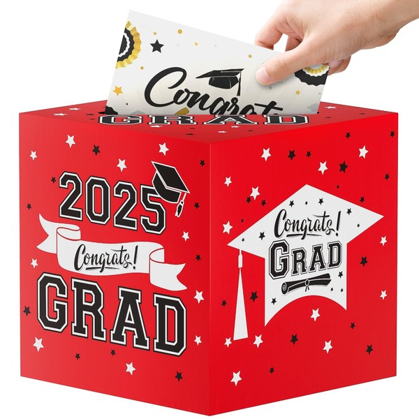 OLANRUN 9" Graduation Card Box, Graduation Decorations 2025 - Congrats
