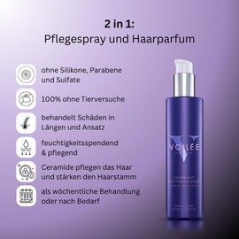 VOILÉE Overnight Revitalizer Maske, 2-in-1 Pflegespray und Haarparfum, Jasmin & Lavendel, 250ml, Ohne Silikone und Sulfate