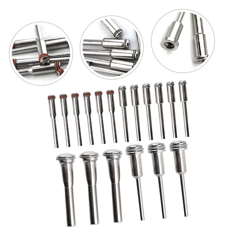 SEWACC 26Pcs Shanks Cutting Disc Holder for Rotary Tools Screw