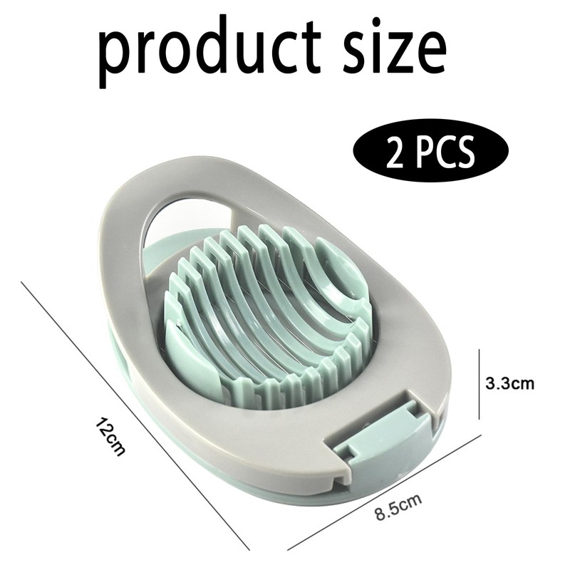 2 PCS Egg Slicer, Egg Cutter for Boiled Eggs, Hard