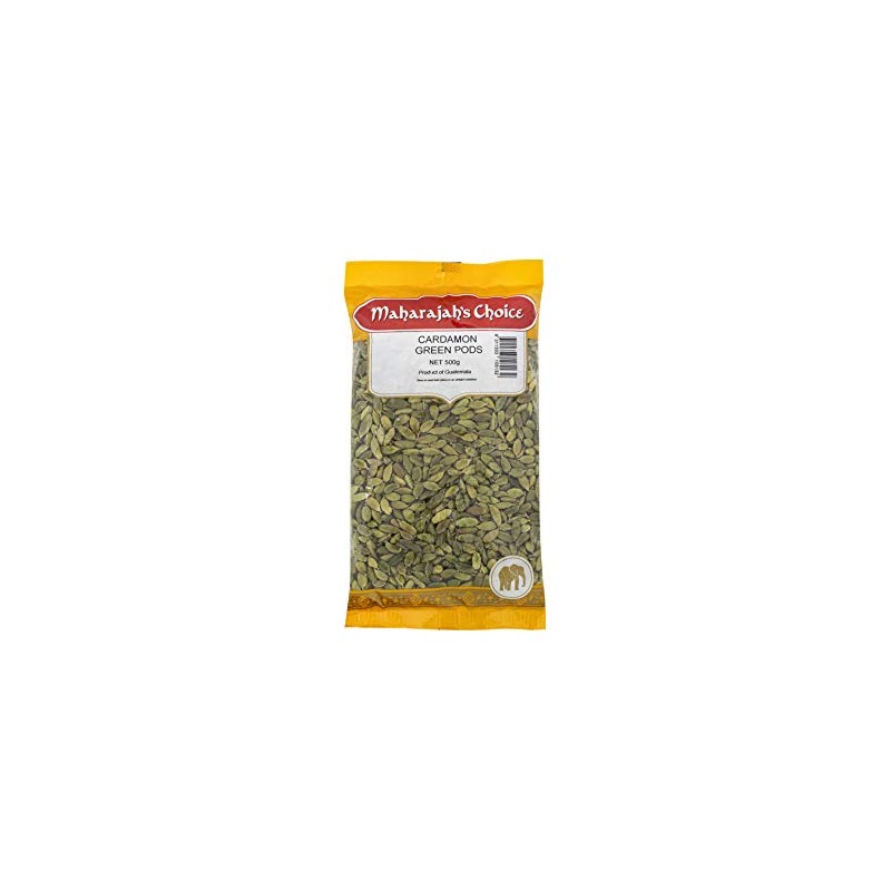 Maharajah's Choice Green Cardamom Pods, 500 g