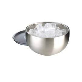 GSW Thermoschüssel mit Kunststoffdeckel aus Edelstahl mit einem Durchmesser von 18cm, 552189