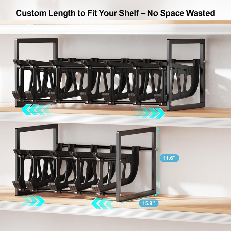 iSPECLE Can Organizer for Pantry, Hold 60 Cans Auto Rolling