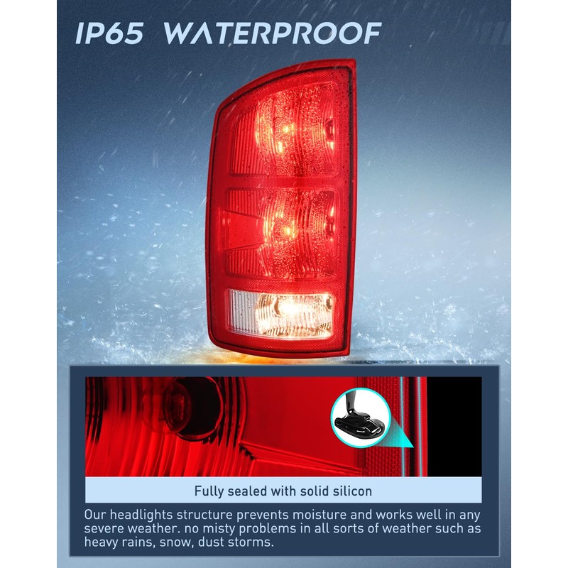 Nilight Taillight Assembly Compatible with 2002 2003 2004 2005 2006