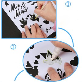 SEIWEI Plantillas de dibujo huecas con plantillas de dibujo de PET multipatrón, manualidades para tarjetas, álbumes de recortes, pintura en madera, piso de pared, decoración del hogar (estilo 1)