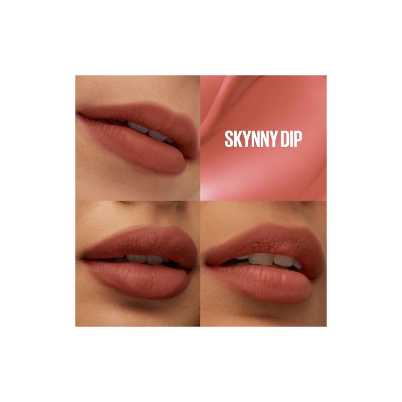 Maybelline Super Stay Teddy Tint, Tinta para Labios Mate Difuminado,