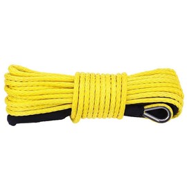 AlveyTech 1/4" x 50' 7500-7700 lbs. Synthetic ATV Winch Line (Yellow)
