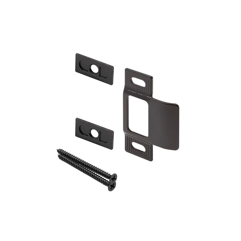 Prime-Line U 94868 Adjustable Strike, 2-3/4 in, Matte Black