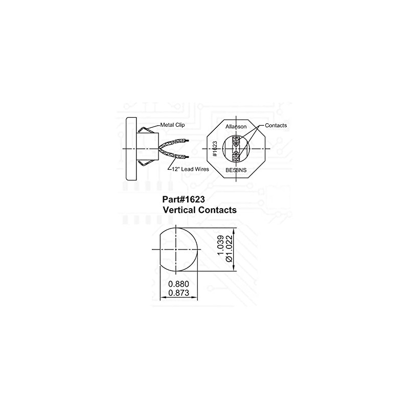 Allanson 1623 Flush Mount Lamp Holders for VHO and HO