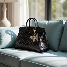 Ritzephyria Cute Butterfly Keychain for Women with Diamond Charm – Stylish Bag, Purse or Car Accessory – Lovely Gift for Her