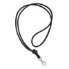 Soft nappa leather lanyard - assorted colours chrome colour clips