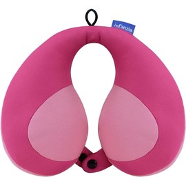 INFANZIA Kids Neck Pillow Chin Support Travel Pillow, U-shaped Neck Pillow in Car Seat for Plane or Train, Gifts for Kids (Pink)