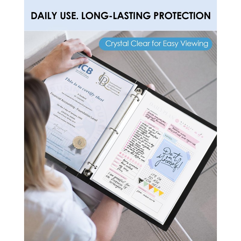 KTRIO 200 Pack Sheet Protectors 8.5 x 11 inch, Clear