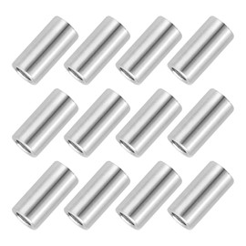 PATIKIL 12 Pcs Stainless Steel Spacers, 6mm ID x 10mm OD x 20mm Height 304 Stainless Steel Bushing Screw Standoff Unthreaded Round Spacer for 1/4" M6 Screws Bolts Nuts