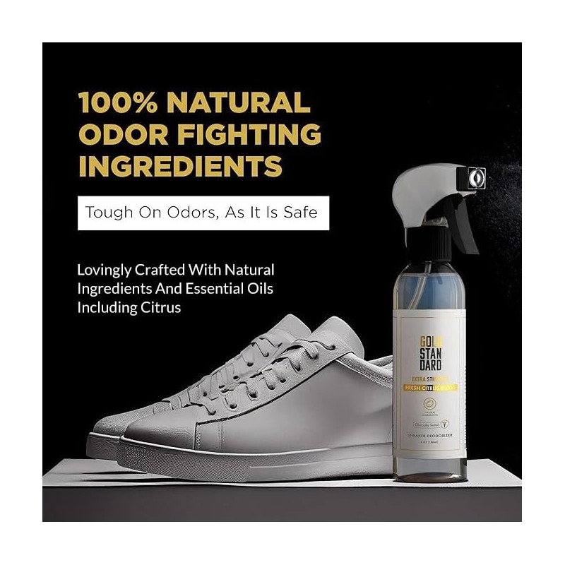 Natural Shoe Deodorizer Spray & Odor Eliminator - 1 Pack