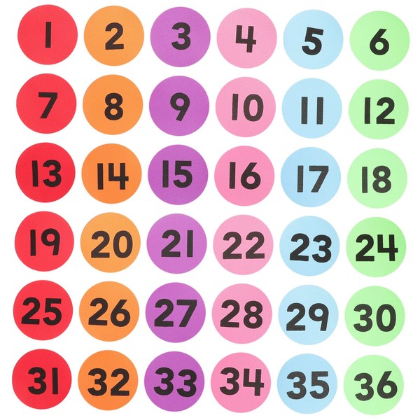 STOBOK 36 Sheets carpet markers Spot for classroom circle spot