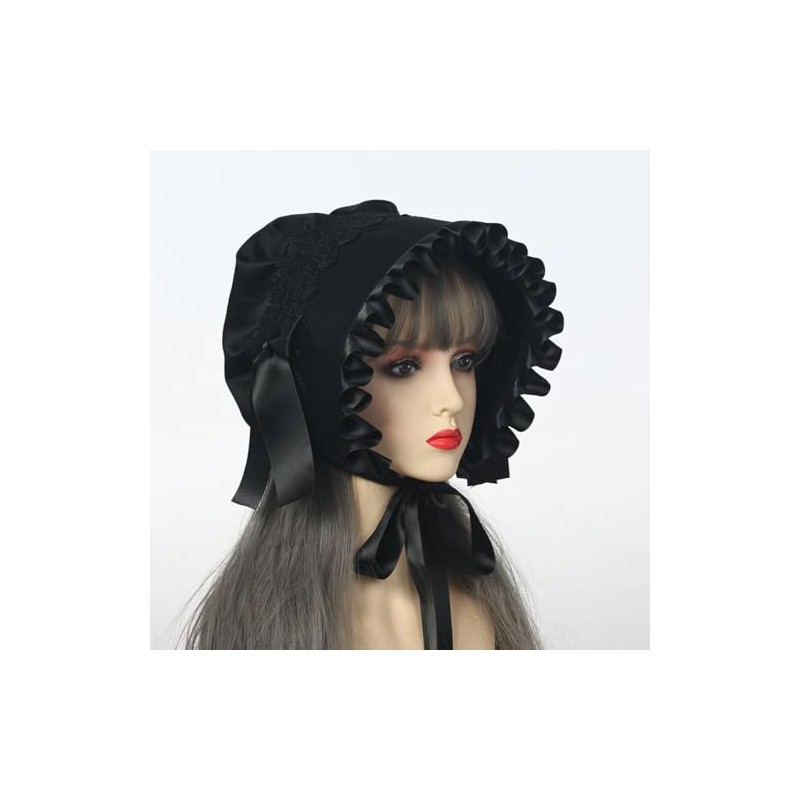 Women's Mob Cap Victorian Housemaid Bonnet Pilgrim Hat Colonial Costume