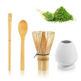 Matcha Whisk Set of 4 Matcha Whisk Set Use Professional Equipment to Give You a Ritual Feeling