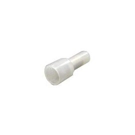 NICHIFU TERMINAL INDUSTRIES EC1-1 Closed Terminal Connector with Insulated Coating (EC Type), Milky White (100 Pieces)