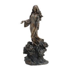 JFSM INC. Yemaya - Mother of All Standing on Ocean Wave Statue