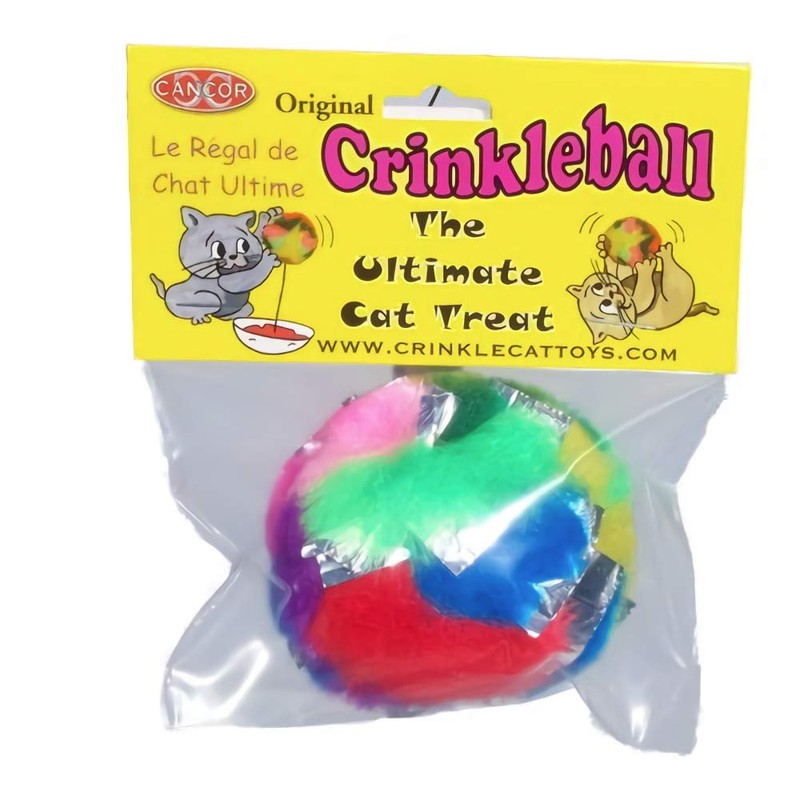 CanCor Original Crinkle Ball (Large) Crinkle Sounds Cat Toy Mylar