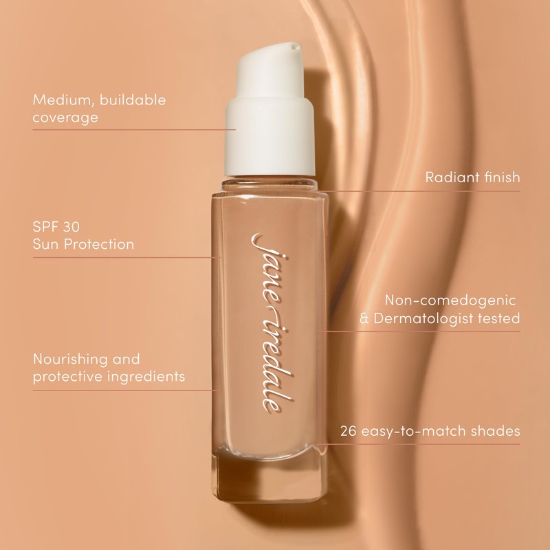 jane iredale Skintuition SPF 30 Radiance-Boosting Liquid Foundation 52 Medium
