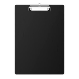 Hongri Portapapeles de aluminio, tablero de clip negro, portapapeles de construcción de metal con clip de metal de perfil bajo, tamaño carta de 31.75 