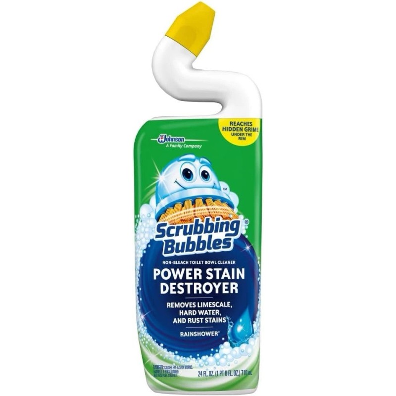 Scrubbing Bubbles Toilet Cleaner Gel and Power Stain Destroyer, Cleans