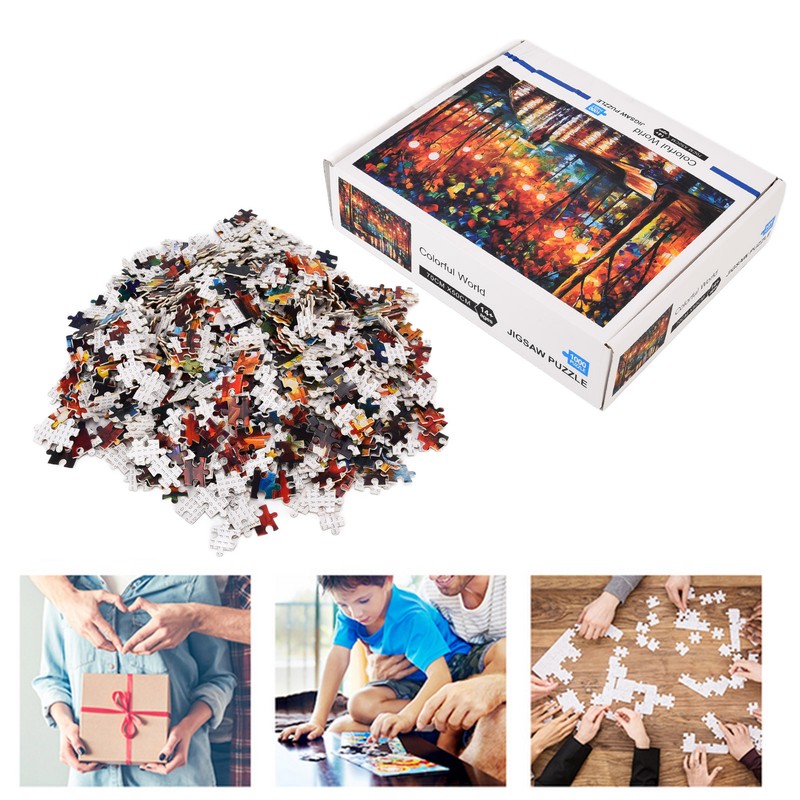 1000 Pcs Puzzle Creative Entertainment Strong Puzzle Walking in The