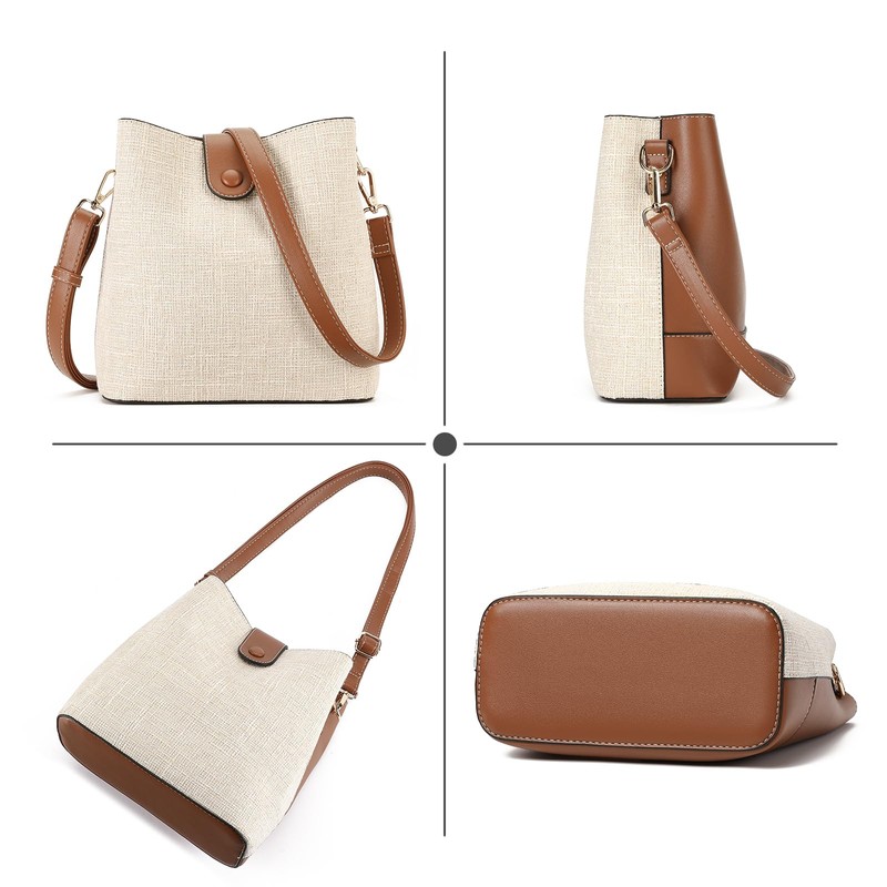 GAEKEAO Cross Body Bag Purses for Women, Crossbody Bucket Bag-PU