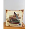 atelier alles-Spitze Attractive Tapestry Cushion Cover Books 45 x 45