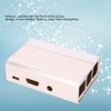 Gold Aluminum Alloy Protective Case Enclosure Box Fits for Raspberry