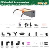 Waterfall Pool Fountain, LONGRUN Waterfall Spillway for Koi Ponds -
