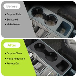 Cup Holder Insert Compatible with Ford Maverick 2022 2023 2024 2025 Soft Silicone Car Center Console Cup Holder Anti-Slip Storage Box for Ford Maverick Interior Accessories