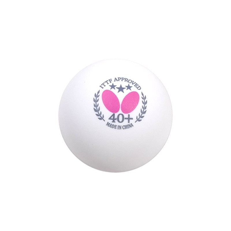 バタフライ(Butterfly) 卓球 スリースターボール 40+ 3個入り ホワイト 95710