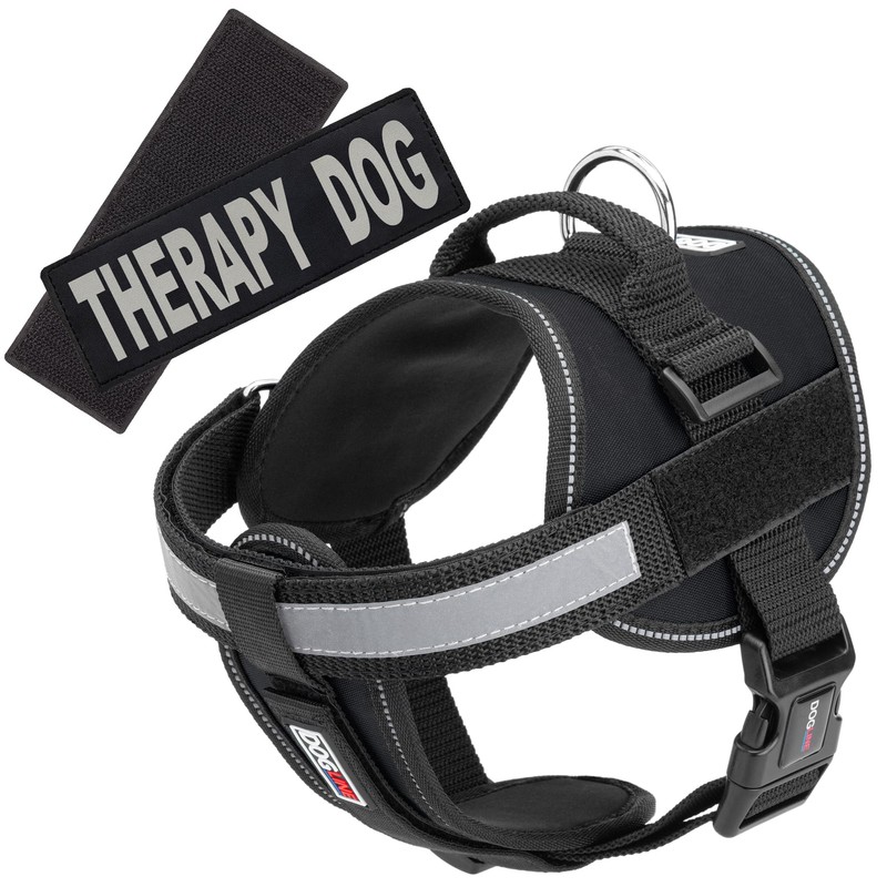 Dogline Vest Harness for Dogs and 2 Removable Therapy Dog