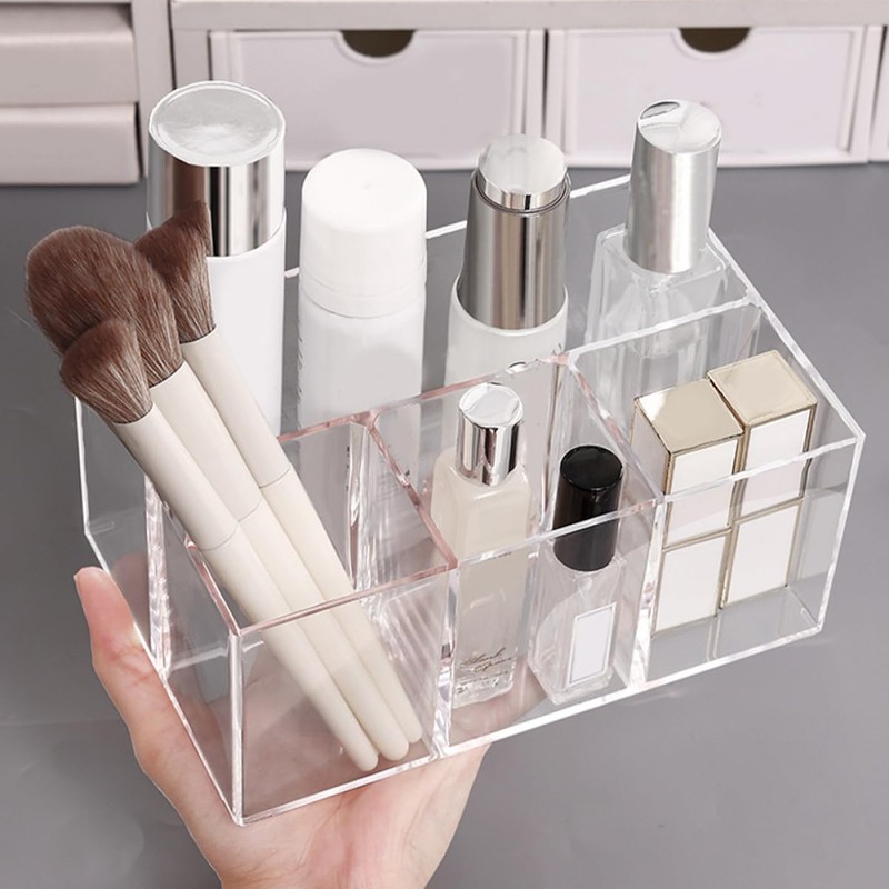 KONTONTY Makeup Brush Holder Organizer Desktop Storage Container for Cosmetics