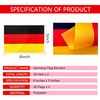 TSMD 2 Packs Germany Flag Banner German Flags String Small