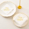 Crisky Fabulous servilletas de cóctel oro rosa para las mujeres