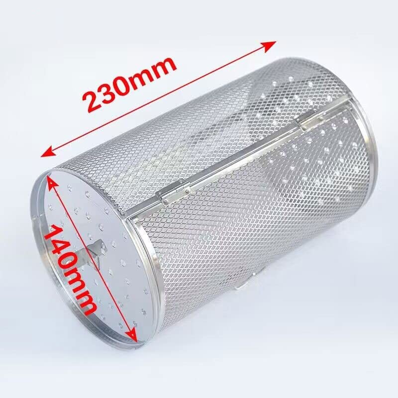 zalati Baking Grill Basket Iron Mesh Fence Barrel for Dried