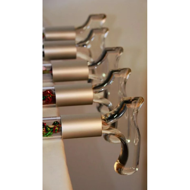 Elegant Designer Cane Walking cane acrylic white and green roses