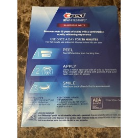 Crest 3D Whitestrips Glamorous White Levels 8 Whiter 28 strips Exp 10/2026