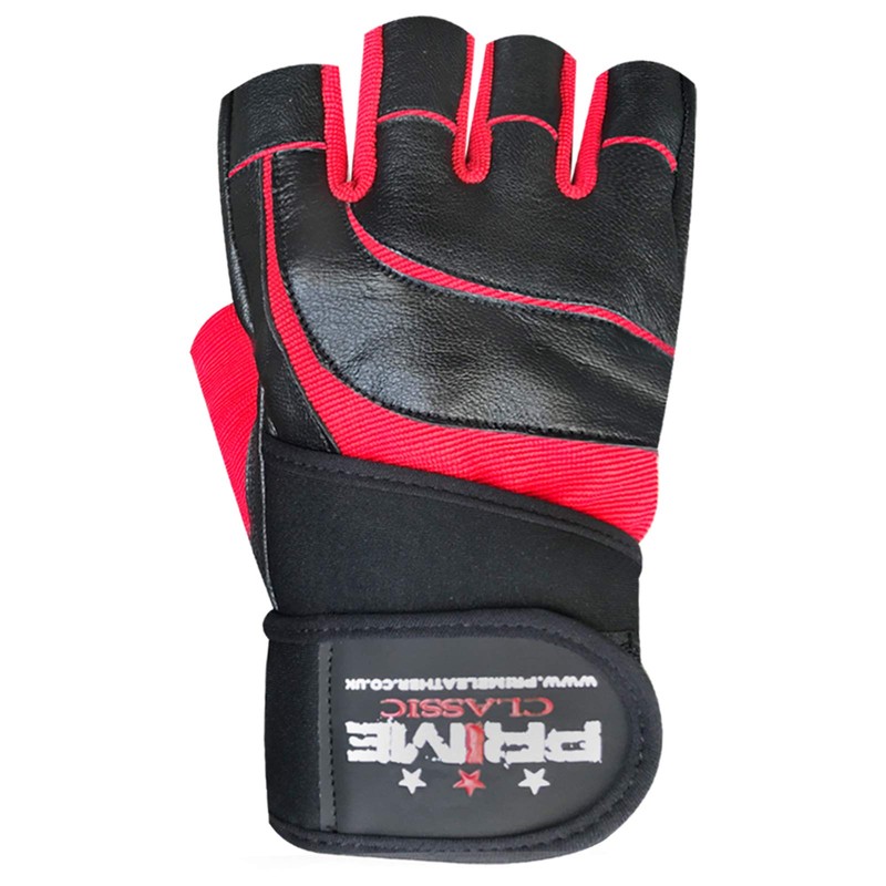 Fingerless gym fitness workout training weight lifting leather padded gloves