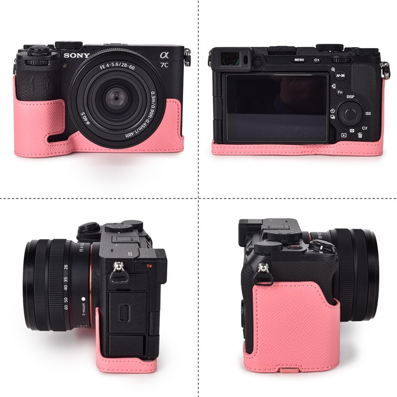 Rieibi Alpha 7C II Case - Premium PU Leather Half