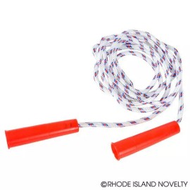 JUMP ROPE 84" WITH PLASTIC HANDLES