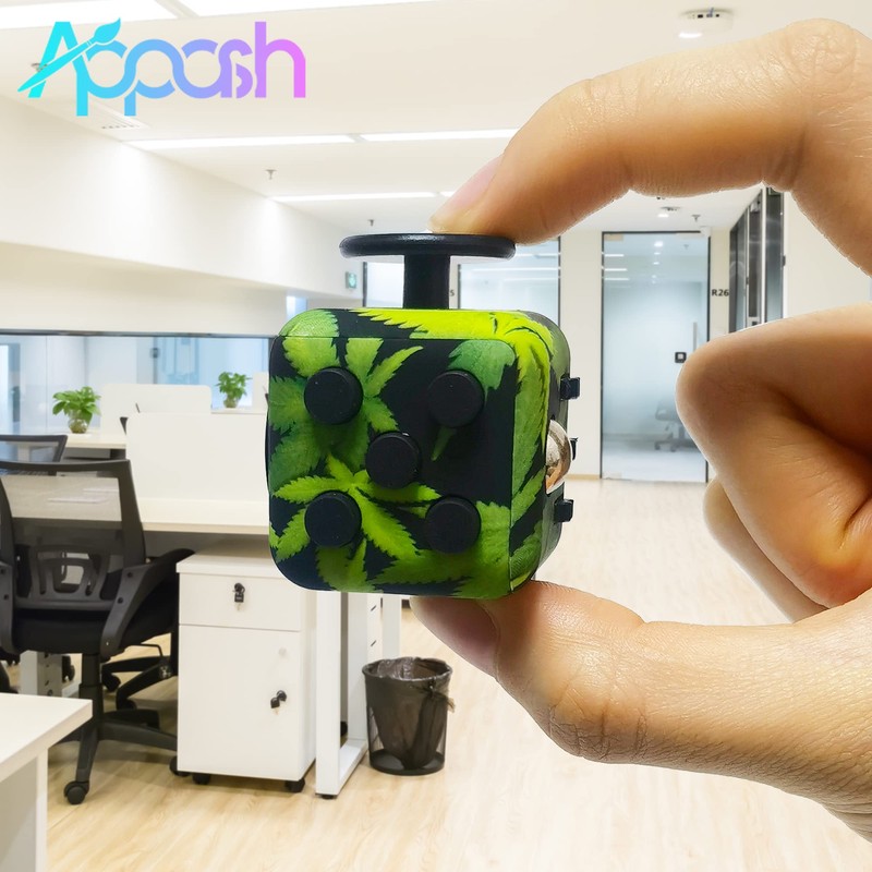 Appash Cube Fidget Toy Stress Anxiety Pressure Relieving Toy[Gift Idea](Leaves)