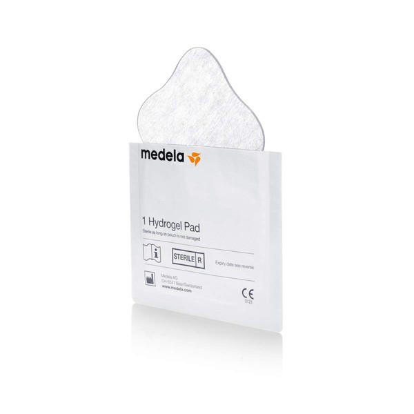 Medela Hydro Gel Pads 4 Pack for Nipples Discomfort and Discomfort - Moisturizes Delicate Nipples with a Moisturizing and Cool Feeling - Gently Supports Breastfeeding